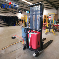Offre Spéciale 1000kg 1.5t 2ton 3m Portable Palette Auto Charge Manuel Chariot Élévateur Semi Électrique Gerbeur Récupérateurs