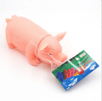 Mainan Hewan Peliharaan Lucu Berbunyi Dengkuran Babi, Mainan Kunyah Berbunyi Oink untuk Anjing dan Kucing, Pereda Stres, Hiburan Hewan Peliharaan