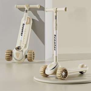 مناسبة للأطفال الذين تتراوح أعمارهم بين 1-3-6-12 ، هذا سكوتر خفيف الوزن قابل للطي للبالغين والفتيان والفتيات ، والدراجات البخارية الطفل - Product Image 3