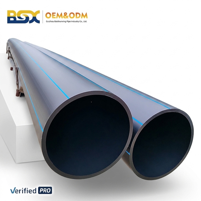 PE100 SDR11 PN16 PN10 HDPE Pipe 20mm-1100mm High Density Polyethylene Pipe for Water Supply and Irrigation System