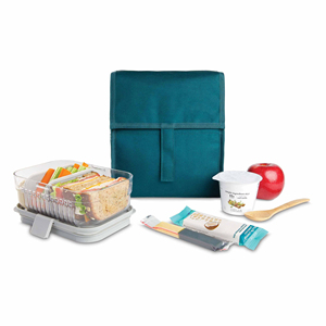 Freezable Lunch Bag Black Zip and Fold Closure with Buckle Handle Built with EcoFreeze Technology Lunches Foldable Cooler Bag - Product Image 6
