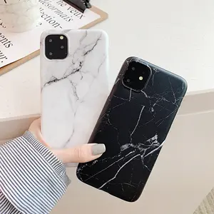 호환 Iphone12 미니 프로 최대 도매 가격 로고 맞춤형 젖빛 대리석 패턴 TPU 보호 커버 전화 케이스