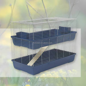 1 metro a doppio strato gabbia per conigli <span class=keywords><strong>2</strong></span> livelli piccola gabbia per animali cincillà coniglio Hutch Habitat di gioco per animali domestici - Product Image 3