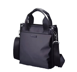 批发男士防水涤纶信使笔记本包可拆卸顶部手柄斜跨单肩包 - Product Image 1