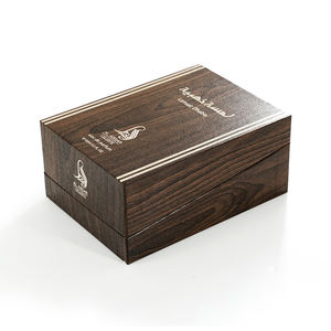 カスタム印刷高級木のようなテクスチャペーパーボックス硬い段ボールギフト包装箱ジュエリーリングウォッチ香水オイル用 - Product Image 2