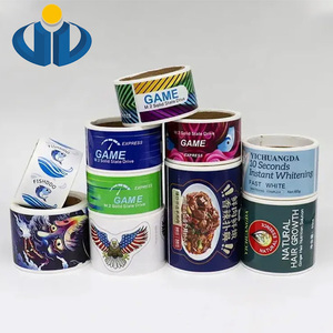 Etiqueta de vino cosmética personalizada más barata, pegatina de impresión impermeable, Vial Premium plateado de papel, etiqueta de rollo de embalaje de botella de vino - Product Image 2