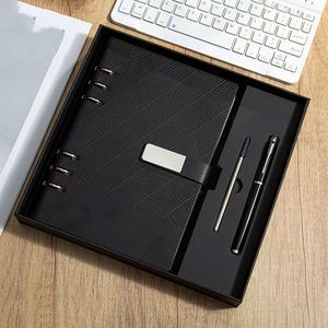 Coffret Cadeau Personnalisé : Carnet Rétro Professionnel à Couverture Rigide, Reliure Spirale, Papier Offset, Stylos Inclus, Formats A5/A6, Logo Personnalisé, Modèles Variés - Product Image 1