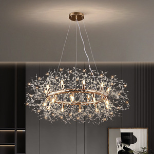 Lustre de <span class=keywords><strong>pissenlit</strong></span> en cristal nordique lampe suspendue de luxe moderne minimaliste créative pour salle à manger - Product Image 2