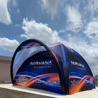 Tente gonflable portable imperméable avec logo personnalisé, tente publicitaire hermétique pour salon professionnel et promotion publicitaire
