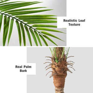 <span class=keywords><strong>Palma</strong></span> Artificiale Realistica in PE, <span class=keywords><strong>Palma</strong></span> Areca Artificiale a Bassa Manutenzione per Soggiorno, Patio, Hotel e Ufficio - Product Image 3