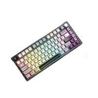 Mechanical Luxury CNCTKL 87 Keys Metal Keyboard RGB Gaming Keyboard Hot Swap Silver Aluminum Mechanical Keyboard
