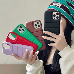 Funda de teléfono de plumón para iPhone 13 Pro Max 13 Mini 12 11 X XS Max XR, carcasa de marca a la moda para iPhone 7 8 Plus - Product Image 1
