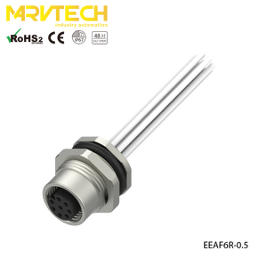 สำหรับ FEAF6R-0.5 ตัวเชื่อมต่อเทอร์มินัลแบบตัวผู้ ไนลอน ฮอยซ์ ไอพี 67 2A 30V - Product Image 1