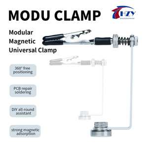 Abrazadera de componente <span class=keywords><strong>PCB</strong></span> HZY, rango de 1-3mm, durabilidad de Metal giratoria de 360 °, adecuada para reparación de teléfonos móviles, fijación de placa base - Product Image 2