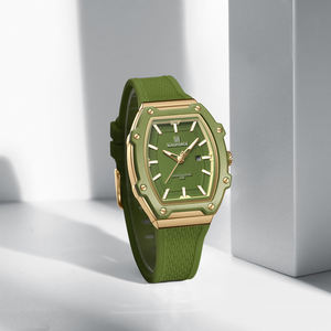 Per NAVIFORCE 8069 di lusso da <span class=keywords><strong>donna</strong></span> orologio da <span class=keywords><strong>donna</strong></span> di marca originale in Silicone Tonneau custodia al quarzo Movt orologio di marca originale da <span class=keywords><strong>donna</strong></span> - Product Image 4