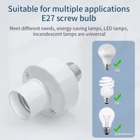 Douille à Détecteur de Mouvement E27, Adaptateur Intelligent pour Ampoule, Douille de Lumière Activée par Mouvement, Allumage Automatique Intelligent / Lumière à Temporisation