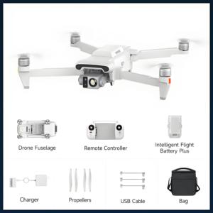 Drones commerciaux Fimi Tele avec caméra thermique à 3 axes et télécommande, et drones commerciaux Runcam avec caméra professionnelle - Product Image 2