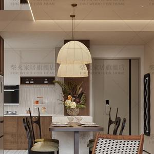 Lustre rond de style chinois rétro, luminaire suspendu de 50 cm, 60 cm, 80 cm de diamètre, LED E27, pour bar, chambre à coucher, salle à manger - Product Image 4