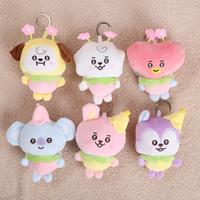 Nouveau porte-clés en peluche mignon Kawaii, mini-animal en peluche doux, jouet pour sac, breloque, pendentif, décoration de sac à dos