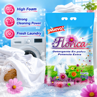 Détergent en poudre concentré OEM 4 kg de haute qualité, écologique, blanchissant, détachant, doux pour la peau, portable
