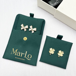 Bolsa de Embalaje de Joyería de Microfibra Personalizada con Almohadilla/Soporte Interior, Bolsa para Pendientes - Product Image 5