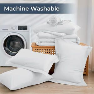 7 cái <span class=keywords><strong>Comforter</strong></span> thiết lập tất cả các mùa đảo ngược giường trong một túi nữ hoàng siêu mềm Nữ Hoàng Vua Kích thước bedding Set với trắng <span class=keywords><strong>Comforter</strong></span> - Product Image 5