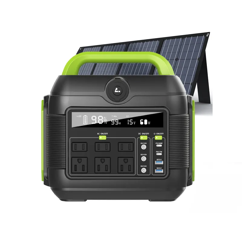 सौर जनरेटर 500w 600w 1000w पावर बैंक Renting स्टेशन पोर्टेबल पावर स्टेशन के साथ प्रकाश का नेतृत्व किया