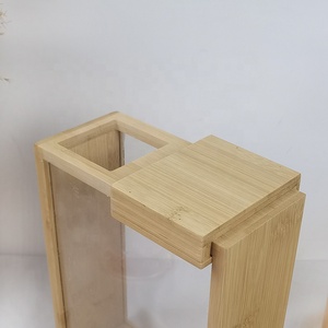 Nhà bếp thực phẩm container tre ngũ cốc container với nắp 2.3L lưu trữ Dispenser cho ngũ cốc, gạo, bột mì, snack, kẹo - Product Image 4