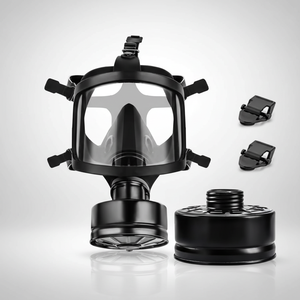 Respirador Químico <span class=keywords><strong>de</strong></span> Cara Completa <span class=keywords><strong>con</strong></span> <span class=keywords><strong>Filtro</strong></span> <span class=keywords><strong>de</strong></span> Carbón Activado <span class=keywords><strong>de</strong></span> 40 mm para Pintura, Pulverización, Soldadura, Equipo <span class=keywords><strong>de</strong></span> Seguridad Industrial - Product Image 1