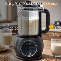 Mixeur Électrique 10-en-1 pour Lait Végétal 1,5 L Portable 7 Vitesses en Verre Borosilicate Haute Qualité pour Usage Domestique et Préparation de Lait de Soja/Avoine pour Bébé