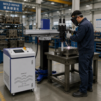 Soudeuse laser à fibre CW (1500W/2000W/3000W) - Système de réparation de moules et d'outillage métalliques, machine de soudage laser