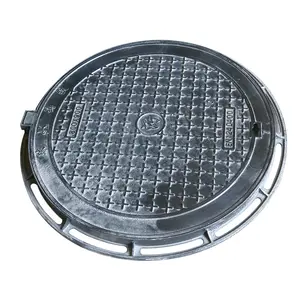 Produsen profesional OEM & ODM En124 persegi panjang Ductile besi Manhole penutup bulat besi cor penutup lubang