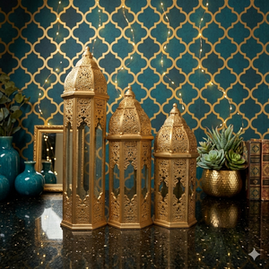 Lámparas Decorativas de Estilo Árabe Marroquí, OEM ODM, Lámparas Decorativas para Bodas Indias, Lámparas de Fibra de Vidrio Artísticas, Venta al Por Mayor - Product Image 6