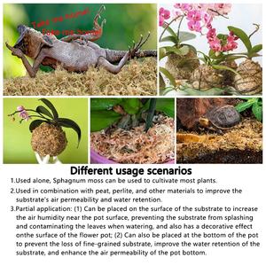 สารตั้งต้นอิฐแห้งมอสอัดสำหรับสัตว์เลื้อยคลานเส้นใยสแฟ็กนัมแบบยาวสำหรับพืชสัตว์เลื้อยคลานและสวน - Product Image 5