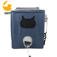 Boîte de séchage Portable pliable pour animaux de compagnie, sèche-cheveux de salle sèche pour animaux de compagnie, Cage de toilettage propre pour chien et chat, sac de séchage