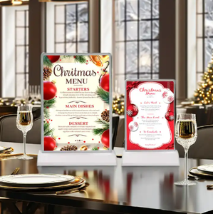 Caja de Luz Publicitaria LED Recargable de Doble Cara, Ultrafina, con Menú Personalizado, Fabricada <span class=keywords><strong>en</strong></span> Fábrica - Product Image 2