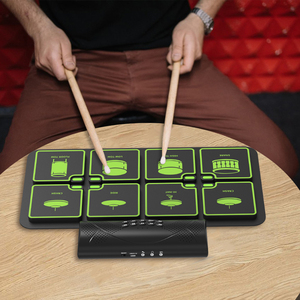 Mini ensemble <span class=keywords><strong>de</strong></span> jouets en silicone <span class=keywords><strong>Jazz</strong></span> Cymbales à faible volume Caisse claire Ensemble <span class=keywords><strong>de</strong></span> batterie professionnel pour enfants - Product Image 1