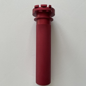 Pièces de rechange pour moto sur mesure, poignées de guidon en aluminium moleté usinées CNC, traitement de surface anodisé, OEM - Product Image 3