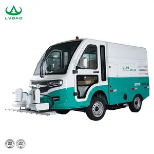 LB-4CX1300 elektrikli 4 tekerlekli çok fonksiyonlu yol yüksek basınçlı yıkama aracı küçük sokak yıkama kamyonu