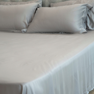 Juego de Ropa de Cama de Lyocell Teñido Liso de 300 Hilos, Grado A, Producción a Granel OEM Personalizada, con Tela Suave para la Piel, para Hogar, Dormitorio, Hotel, <span class=keywords><strong>Posada</strong></span> - Product Image 4