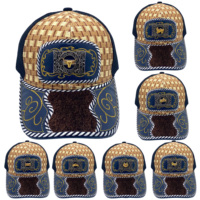 Gorra Snapback Unisex Personalizada con Logo Metálico 3D de Herradura, Impresión Serigráfica en Lona, Jersey, Mezclilla, Malla, Estilo Western Étnico y a la Moda