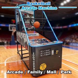 เครื่องเล่นบาสเก็ตบอลแบบหยอดเหรียญพร้อมไฟ LED รุ่น Factory Basketball Machine Maquina De Baloncesto เปิดเกมอาร์เคดด้วยเหรียญ - Product Image 2