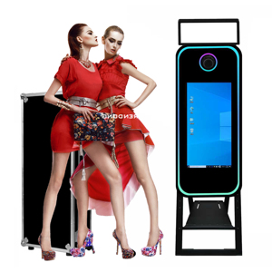 Photomaton avec écran tactile LCD, cadre LED, logiciel IA pour smartphones et iPad, stocké aux États-Unis - Product Image 1