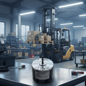 Moteur à aimant permanent auxiliaire pour chariot élévateur et voiturette <span class=keywords><strong>de</strong></span> golf, 76 mm, courant continu, 0,45 N.m, <span class=keywords><strong>direction</strong></span> assistée, assistance au levage, 12-48 V, certifié ROHS, pour usage spécial - Product Image 1