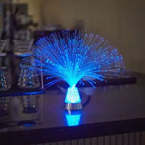 Minimalist Christmas Decorations LED Starry Fiber Optic Night <b>Light</b> with Color-Changing Crystals Neon Party Supplies Home Decor - Product Image 1