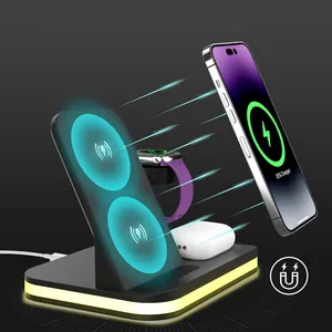 Wireless Charging Station 3 In 1 Charging Station Devices Wireless Charger