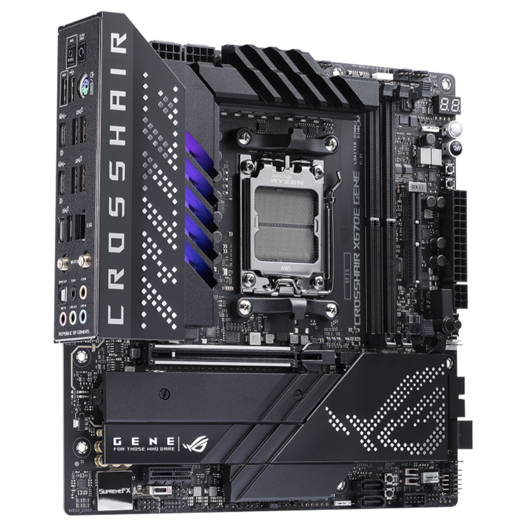 ASUS ROG CROSSHAIR X670E GENE Micro-ATX AMD Motherboard with