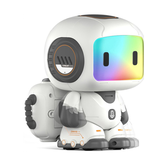 2.4ghz Rc Robot Toy stem Programming Recording Voice Control Smart Robot for Kids with Music Lights Walking Gliding Dancing