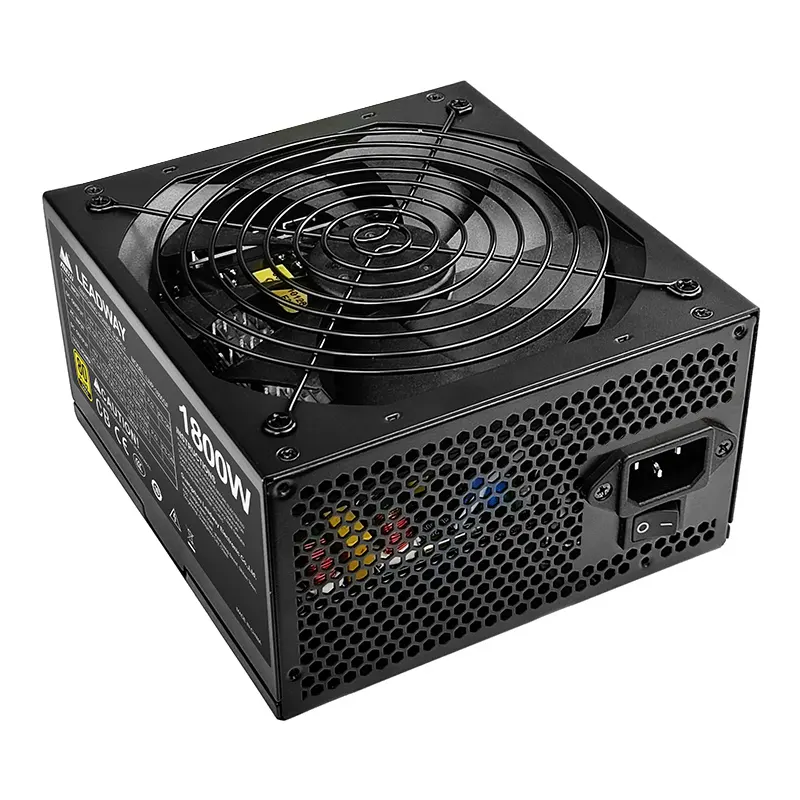Newest Design GPU Power Supply Meiji rated 1800W gold medal full mode computer power supply (double 8pin/ leakage monitoring)