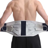 Ceinture de maintien de la taille en coton pour hommes et femmes Soulagement des douleurs dorsales pour les personnes âgées d'âge moyen Plaque en acier pour hernie discale lombaire